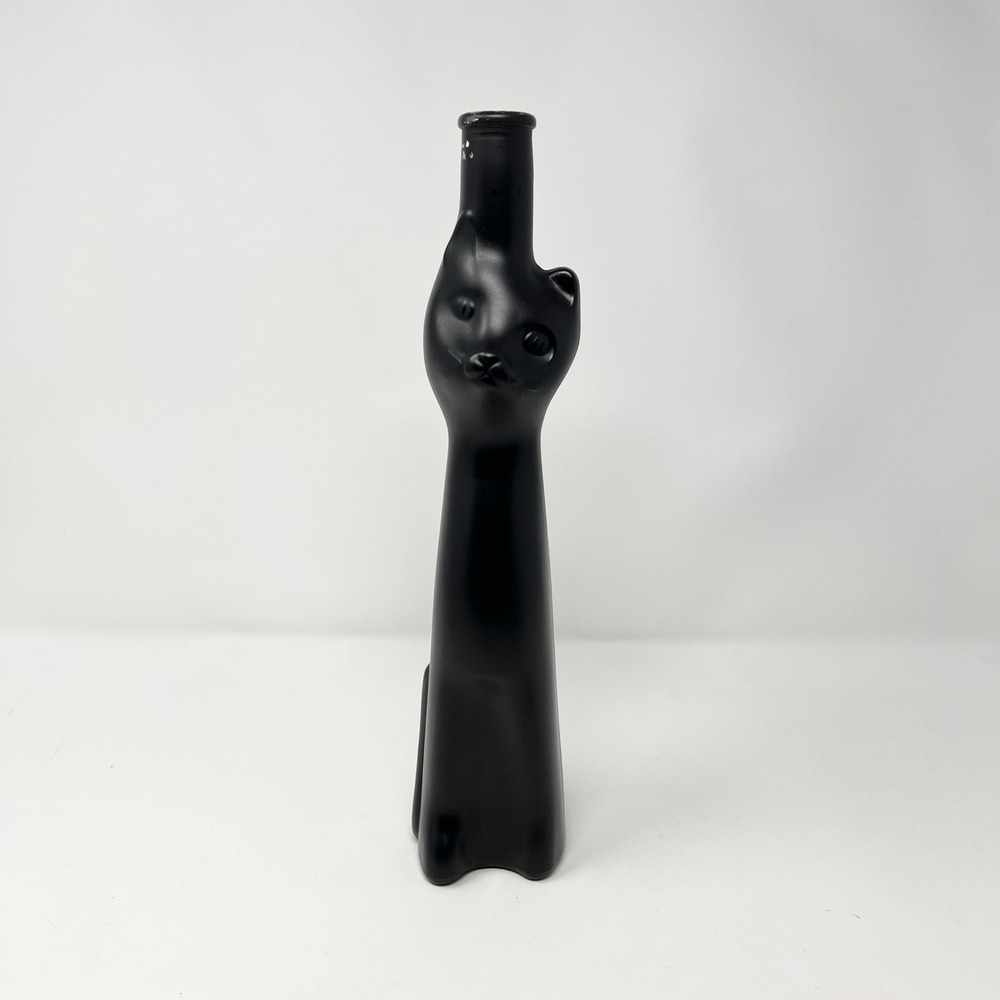 Empty Black Cat Wine Bottle Mosel Riesling 500ml Bottle 13" Halloween Decor 2007